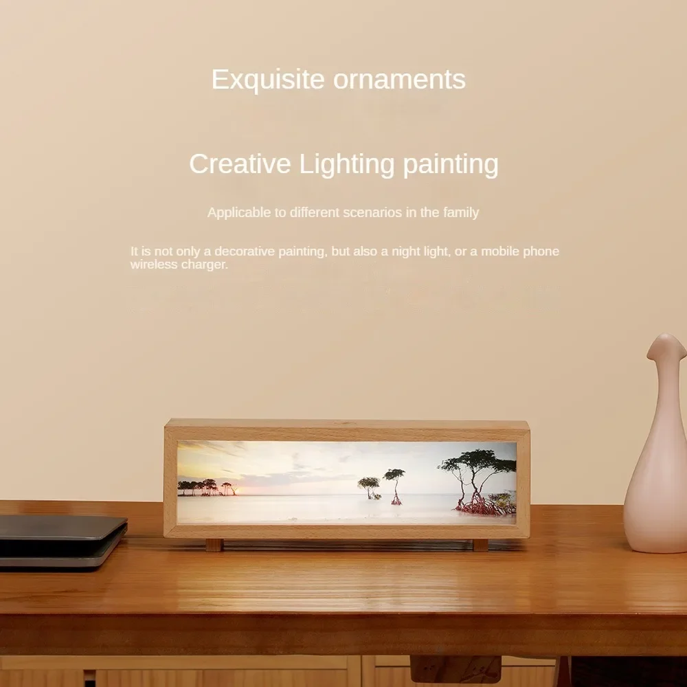 New Creative Wireless Charger Light Painting Small Night Light Touch Adjustment Desktop Festival Gift Decoration Ambience Light 
New Creative Wireless Charger Light Painting Small Night Light Touch Adjustment Desktop Festival Gift Decoration Ambience Light