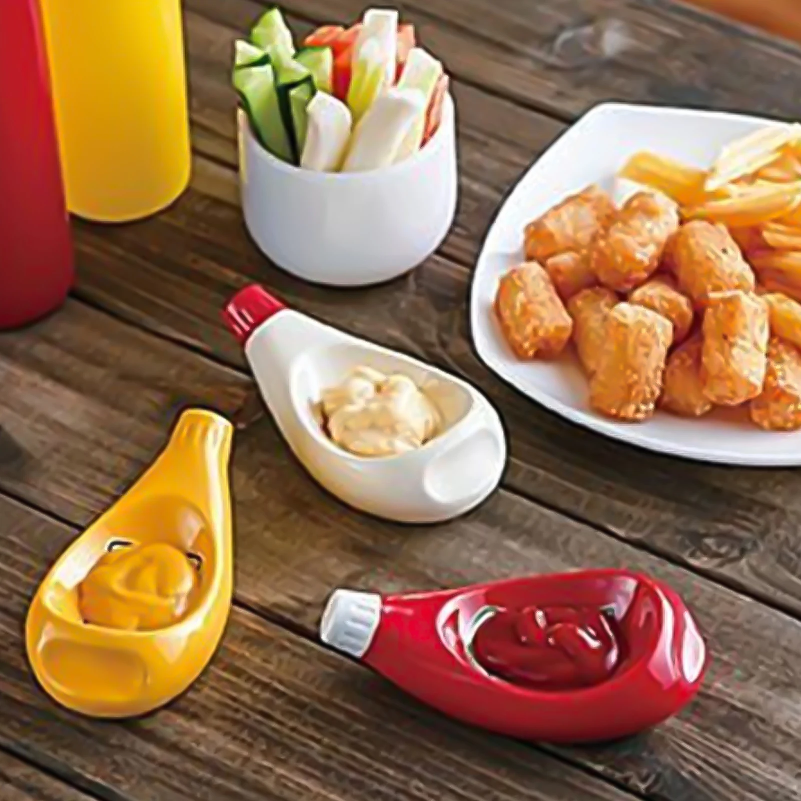 Tomato Shaped Plate Soy Sauce Dish Creative Tomato Sauce Dish Salad Dressing Seasoning Dish Table Decoration Ceramic Plate
Tomato Shaped Plate Soy Sauce Dish Creative Tomato Sauce Dish Salad Dressing Seasoning Dish Table Decoration Ceramic Plate