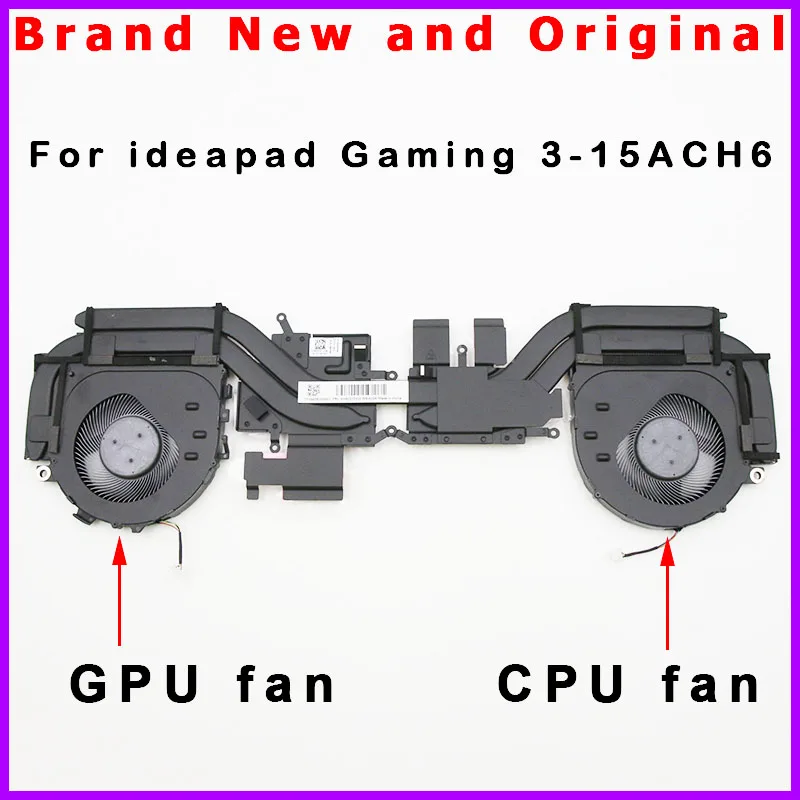 Laptop CPU GPU Cooling Fan Cooler Radiator for Lenovo ideapad Gaming 3-15ACH6 5H40S20432 82K2 Laptop CPU GPU Cooling Fan Cooler Radiator for Lenovo ideapad Gaming 3-15ACH6 5H40S20432 82K2