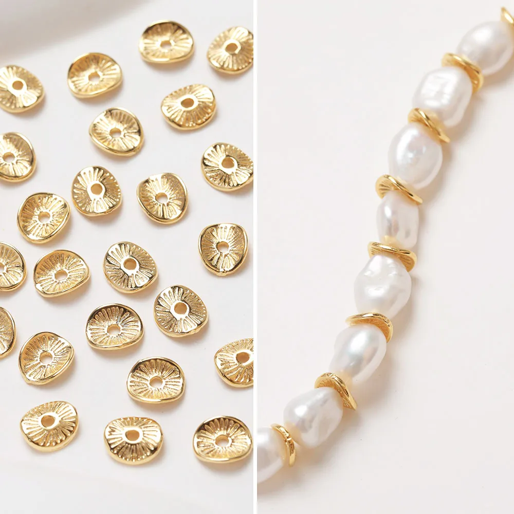 20CPS Dainty BrassTwisted Disc Spacer for Jewelry Making Bracelet Necklace DIY Hand Made 14k Gold Plated Accessory 7.5*8.6mm
20CPS Dainty BrassTwisted Disc Spacer for Jewelry Making Bracelet Necklace DIY Hand Made 14k Gold Plated Accessory 7.5*8.6mm
