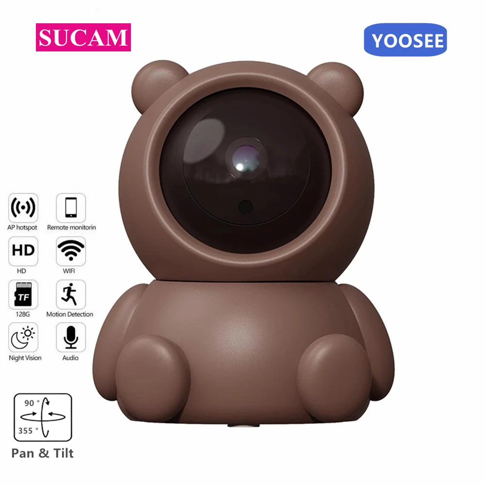 2MP Wireless Smart Camera IP 1080P Home Indoor Pink Night Vision Two Way Audio YOOSEE Baby Monitor WIFI Camera
2MP Wireless Smart Camera IP 1080P Home Indoor Pink Night Vision Two Way Audio YOOSEE Baby Monitor WIFI Camera