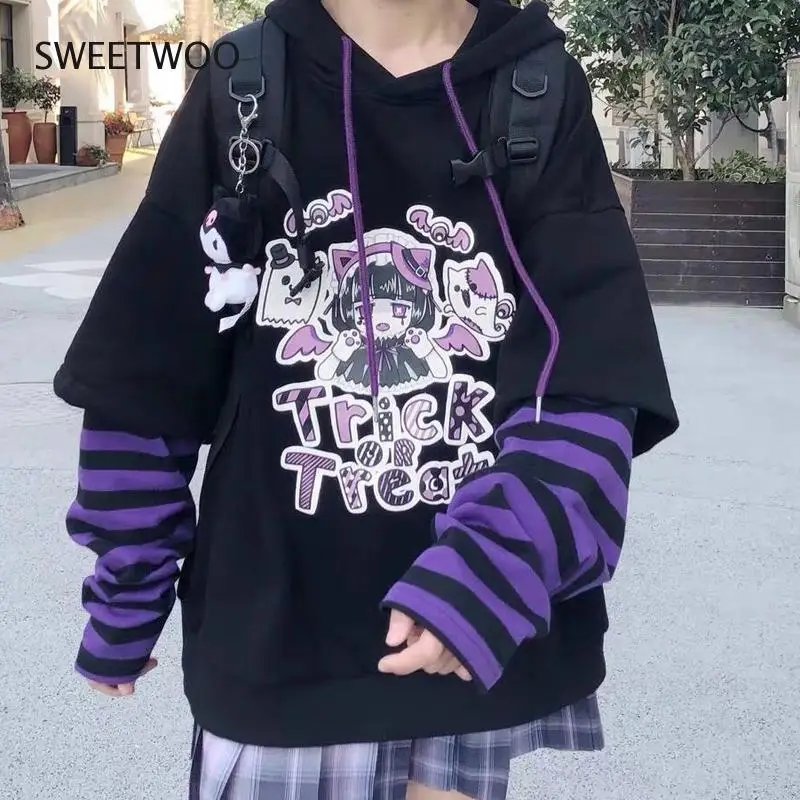 Autumn Cute Anime Hoodie Women Print Cartoon Black Kawaii Hoodies Harajuku Lady Sweatshirt Street Wear Mujer Pullovers New 2022
Autumn Cute Anime Hoodie Women Print Cartoon Black Kawaii Hoodies Harajuku Lady Sweatshirt Street Wear Mujer Pullovers New 2022