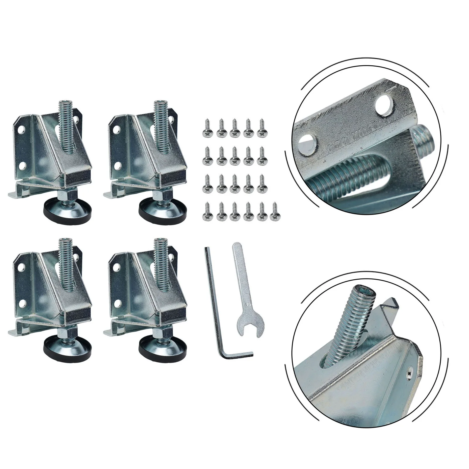 4Pcs Adjustable Furniture Leveler Heavy Duty Furniture Feet Support For Sofa Table Chair Cabinet Height Adjuster Leveling Feet
4Pcs Adjustable Furniture Leveler Heavy Duty Furniture Feet Support For Sofa Table Chair Cabinet Height Adjuster Leveling Feet
