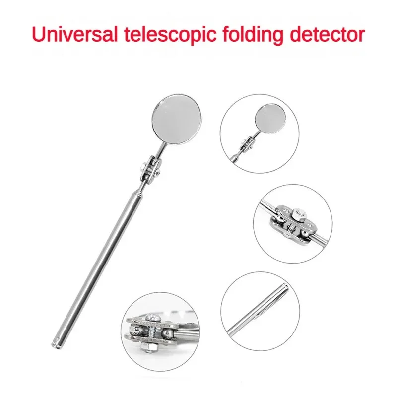 

Telescoping Inspection Round Mirror 360Retractable Extending Car Angle View Pen Adjustable 50mm Telescopic Car Inspection Mirror