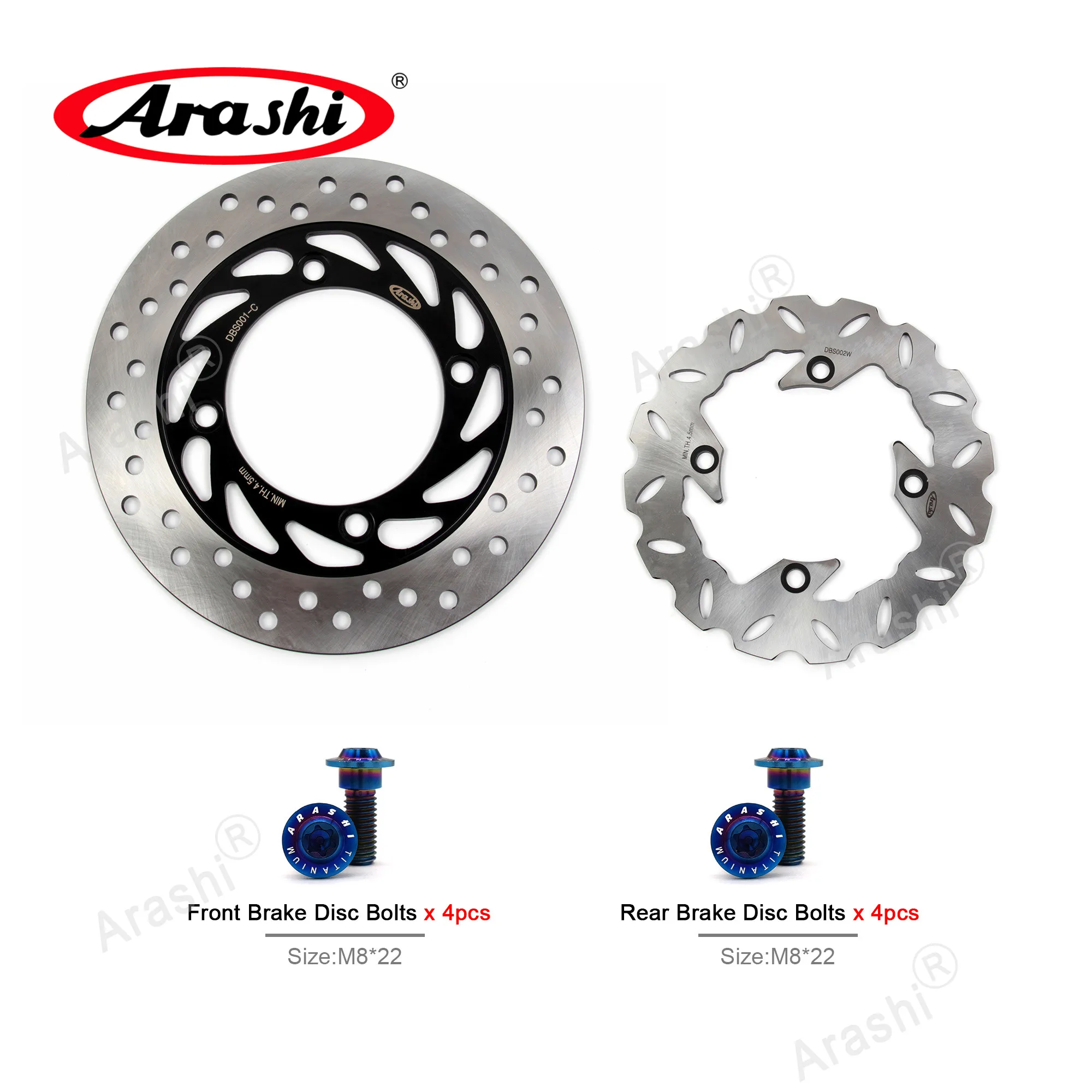 ARASHI JAZZ 250 2001 - 2004 Brake Disc For HONDA Front Rear Brake Rotors FORZA 250 2000 - 2004 2001 2002 2003 a set with screw
ARASHI JAZZ 250 2001 - 2004 Brake Disc For HONDA Front Rear Brake Rotors FORZA 250 2000 - 2004 2001 2002 2003 a set with screw
