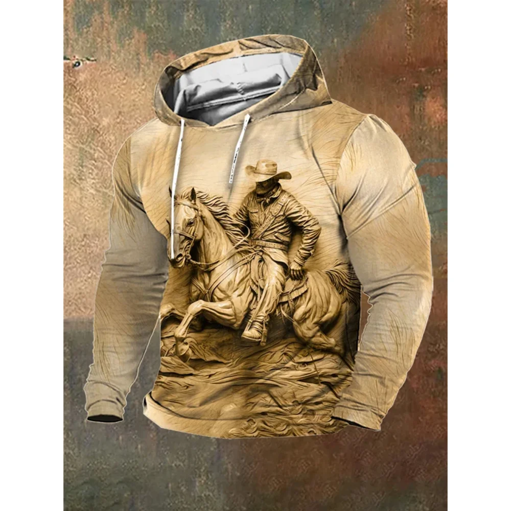 Cowboy Men's 3d Hoodies Animal Horses 3d Print Street Men's Pullover Hoodies Fashion Oversized Hoodie Men Clothing Tops Autumn
Cowboy Men's 3d Hoodies Animal Horses 3d Print Street Men's Pullover Hoodies Fashion Oversized Hoodie Men Clothing Tops Autumn