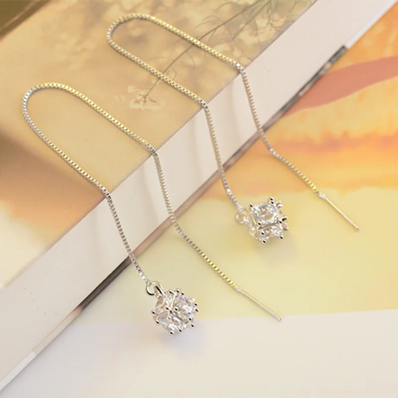 Korean Crystal Square Cube Long Tassel Exquisite 925 stamp silver color Jewelry Female Temperament Dangle Earrings 16 Mallzona Sb0153b956e1d40ec8fd52f64e418c4c0I Korean Crystal Square Cube Long Tassel Exquisite 925 stamp silver color Jewelry Female Temperament Dangle Earrings Mallzona