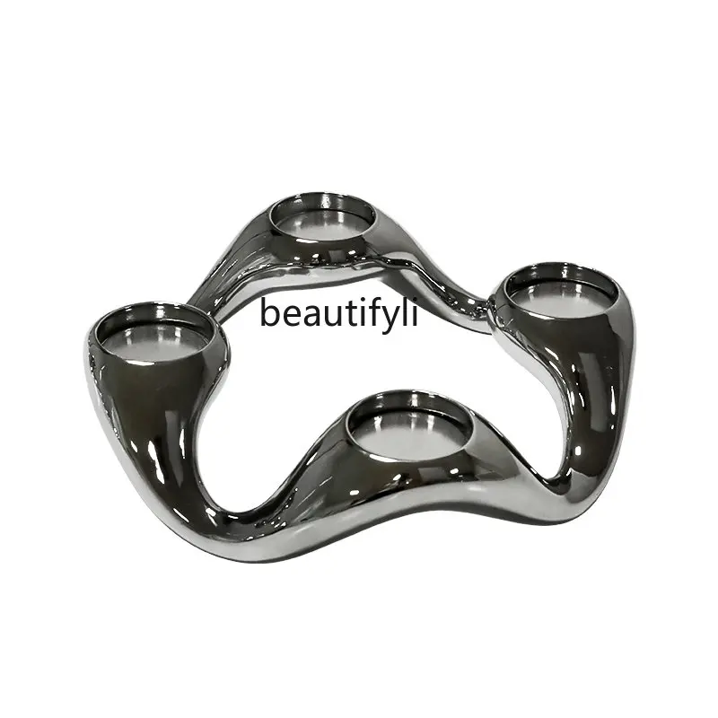 zq High-Grade Silver Resin Candlestick Decoration Hotel Western Restaurant Romantic Candlelight Dinner Props
zq High-Grade Silver Resin Candlestick Decoration Hotel Western Restaurant Romantic Candlelight Dinner Props