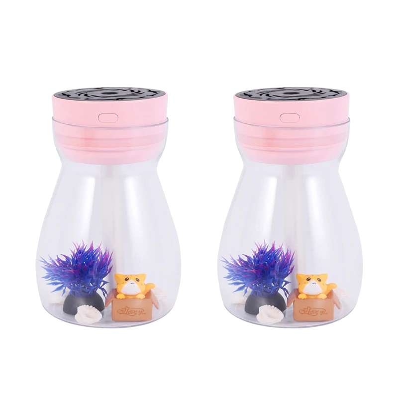 Hot 2X Cute Cool Mist Humidifier Office Bedroom Air Purifier USB Charging Kawaii Air Humidifier With Led Light Bottle(Pink)
Hot 2X Cute Cool Mist Humidifier Office Bedroom Air Purifier USB Charging Kawaii Air Humidifier With Led Light Bottle(Pink)