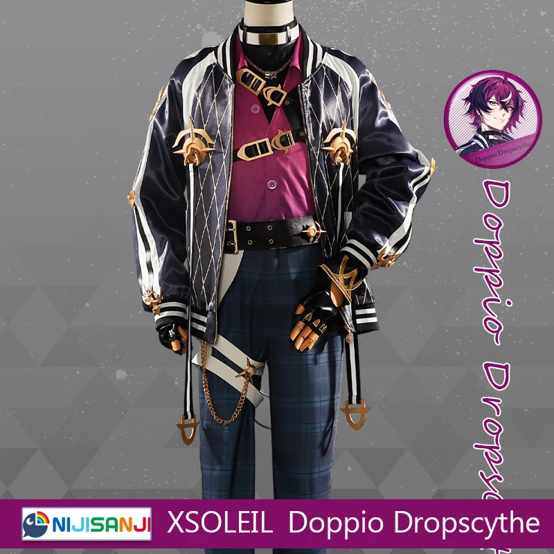 COSLEE Vtuber Doppio Dropscythe Nijisanji XSOLEIL Game Suit Handsome Uniform Cool Jacket Cosplay Costume Halloween Party Outfit 
COSLEE Vtuber Doppio Dropscythe Nijisanji XSOLEIL Game Suit Handsome Uniform Cool Jacket Cosplay Costume Halloween Party Outfit