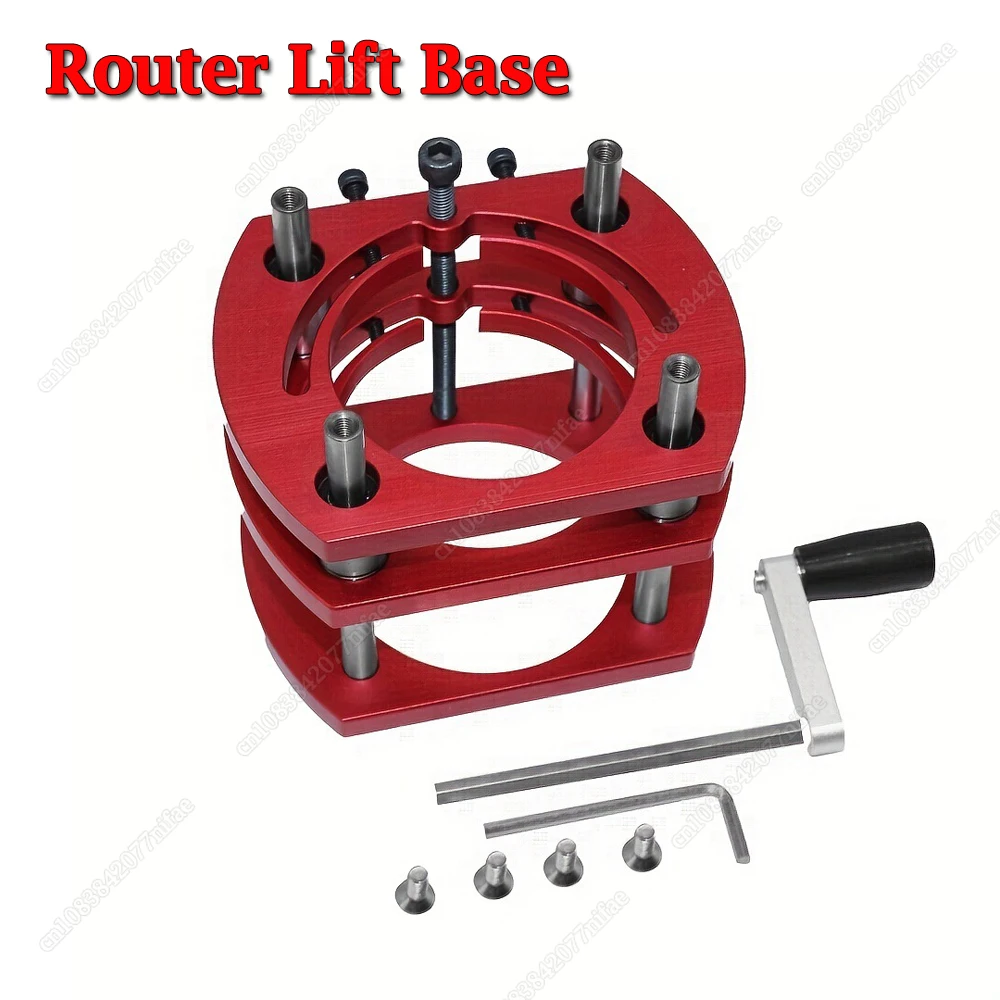 

Plate Lift Base for Router Lift for 65mm Diameter Motors Wood Router Working Benches DIY Tools Woodworking Work Benches Tool Red