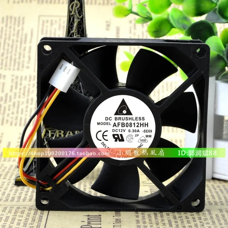New Cooling Fan for Delta AFB0812HH 8025 12V 0.30A 8CM Double Ball Large Air Volume Fan CPU Radiator
New Cooling Fan for Delta AFB0812HH 8025 12V 0.30A 8CM Double Ball Large Air Volume Fan CPU Radiator