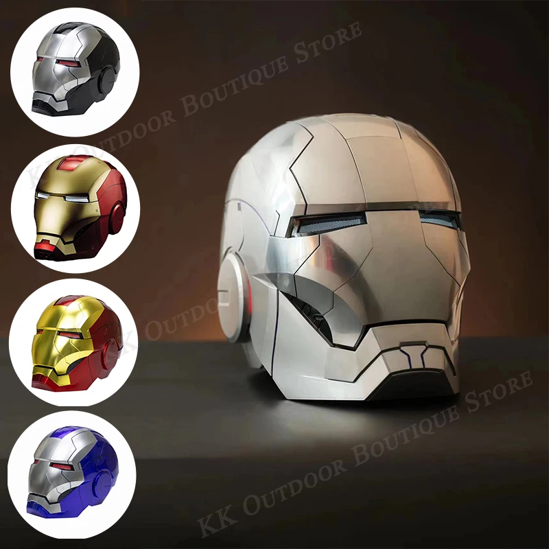 

1:1 Marvel Iron Man Helmet Autoking Mk5 Remote And Voice Control Iron Man Automatic Helmet Mask With Led Light Boys Gift Toy