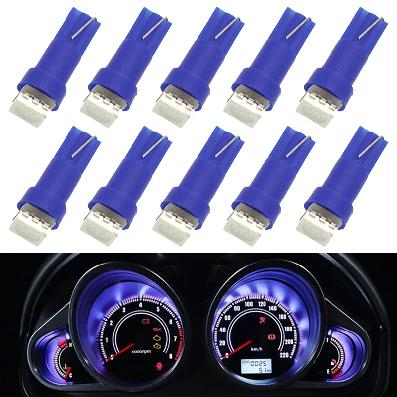 10 PCS T5 LED Bulb 5050 1SMD 12V 7000K White Car Interior Instrument Lights Dashboard Warning Indicator Panel Gauge Cluster Lamp
10 PCS T5 LED Bulb 5050 1SMD 12V 7000K White Car Interior Instrument Lights Dashboard Warning Indicator Panel Gauge Cluster Lamp