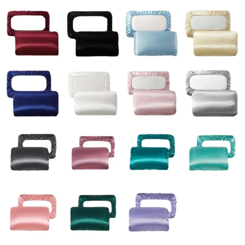 2pc Elastic band Pillow case 100% Satin pillowcase solid color pillow cases pillow cover for bed
2pc Elastic band Pillow case 100% Satin pillowcase solid color pillow cases pillow cover for bed