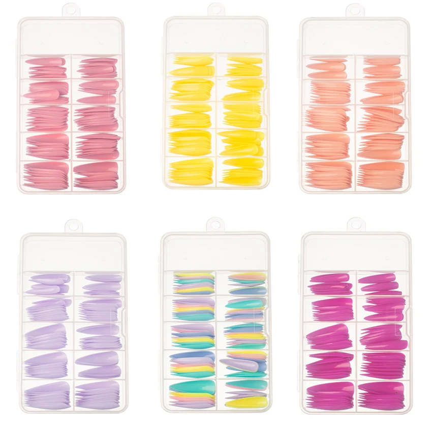 100Pcs/Box Candy Colorful False Nail Tips Full Cover Acrylic Almond Coffin Fake Nails Tip Manicure Extension Nail Tool
100Pcs/Box Candy Colorful False Nail Tips Full Cover Acrylic Almond Coffin Fake Nails Tip Manicure Extension Nail Tool