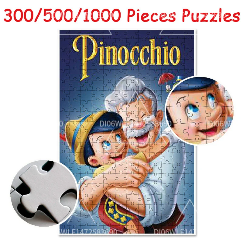 Jigsaw Puzzle Toys 300/500/1000PCS Jigsaw Puzzle Disney Pinocchio Cartoon Toys Adult/kids Puzzle Gift Print Hd Collection Art
Jigsaw Puzzle Toys 300/500/1000PCS Jigsaw Puzzle Disney Pinocchio Cartoon Toys Adult/kids Puzzle Gift Print Hd Collection Art