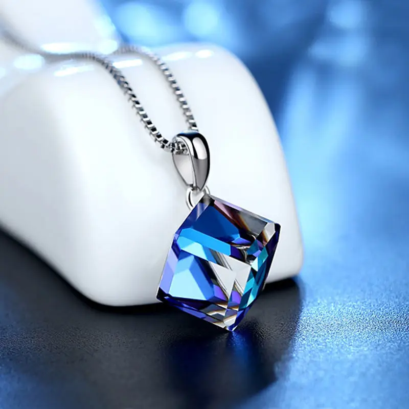 Crystal Pendant Jewelry Necklace for Women Lady Clavicle Chain Energy Cube Stone Earring Set Gift Anti Allergic Wholesale
Crystal Pendant Jewelry Necklace for Women Lady Clavicle Chain Energy Cube Stone Earring Set Gift Anti Allergic Wholesale