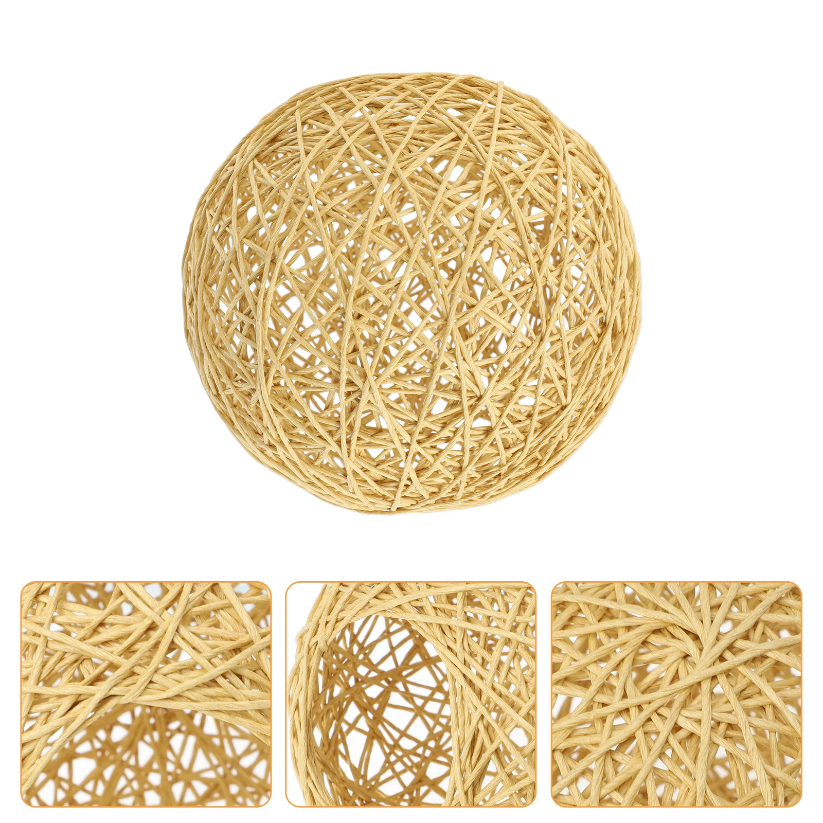 2 Pcs Table Lamp Screen Takraw Lampshade Cotton and Linen Weaving Craft Bedside Table Stylish Pastoral Style Light Covers
2 Pcs Table Lamp Screen Takraw Lampshade Cotton and Linen Weaving Craft Bedside Table Stylish Pastoral Style Light Covers
