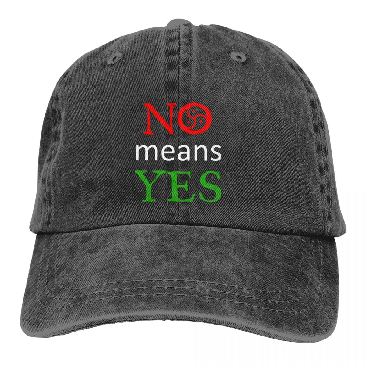 

BDSM Multicolor Hat Peaked Men Women's Cowboy Cap No Means Yes Baseball Caps Personalized Visor Protect Hats
