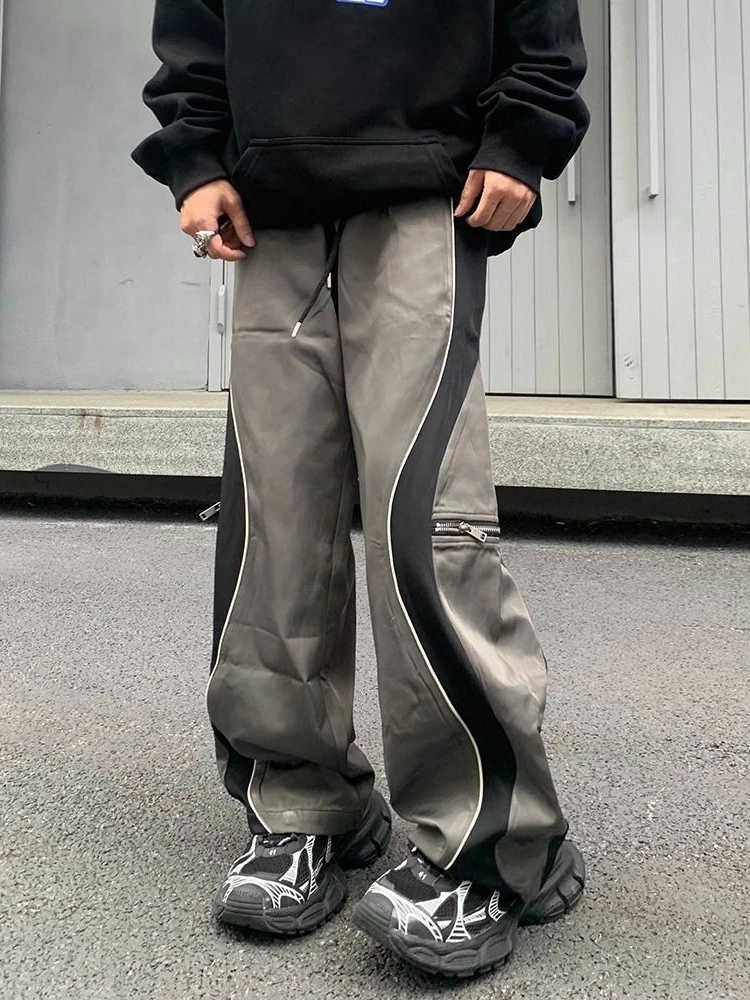Hip Hop Collision Color Splicing Casual Pants Men Fashion Loose Multi-pocket Y2K Pants Women American Retro Streetwear Men New
Hip Hop Collision Color Splicing Casual Pants Men Fashion Loose Multi-pocket Y2K Pants Women American Retro Streetwear Men New