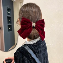 Fashion Elegant Solid Soft Velvet Big Bow Hairpin Sweet Hair Decorate Party Outdoor Hair Clips Barrettes Woman Hair Accessories
Fashion Elegant Solid Soft Velvet Big Bow Hairpin Sweet Hair Decorate Party Outdoor Hair Clips Barrettes Woman Hair Accessories