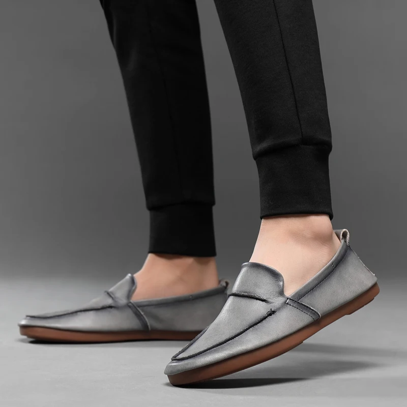 Genuine Leather Men Casual Shoes Loafers Men Comfy Classic High Quality Leather Casual Loafers Fashion Men Driving Footwear
Genuine Leather Men Casual Shoes Loafers Men Comfy Classic High Quality Leather Casual Loafers Fashion Men Driving Footwear
