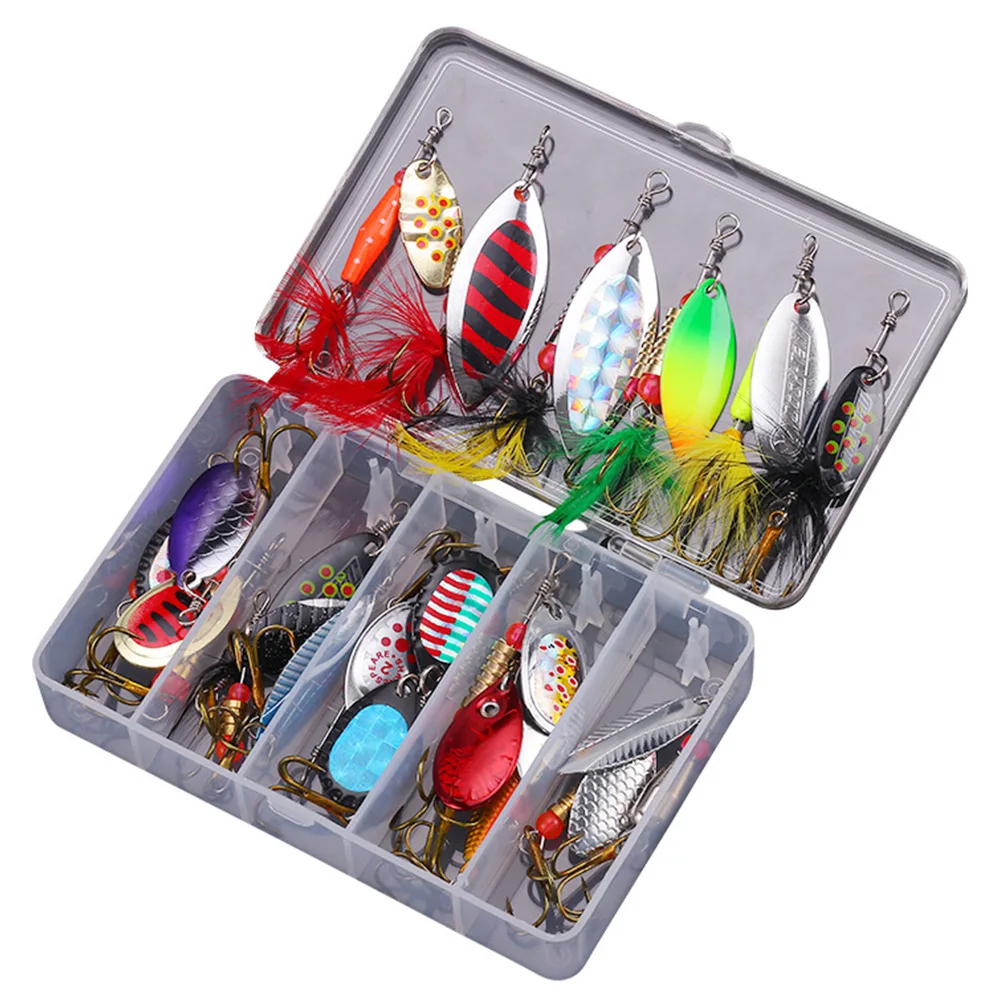 20pcs Metal Spoon Spinner Fishing Lure Set Spoonbait Crankbaits Artificial Baits Fishing Tackle Accessories
20pcs Metal Spoon Spinner Fishing Lure Set Spoonbait Crankbaits Artificial Baits Fishing Tackle Accessories