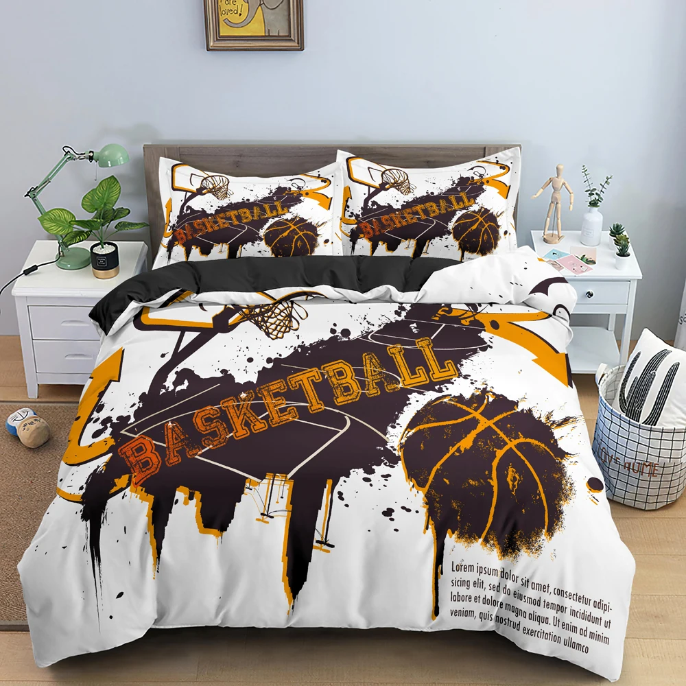 3D Basketball Bedding Set For Teen Boy's Bedroom Duvet Cover Set King Queen Twin Size Bedclothes Pillowcase Home Decor 2/3PCS
3D Basketball Bedding Set For Teen Boy's Bedroom Duvet Cover Set King Queen Twin Size Bedclothes Pillowcase Home Decor 2/3PCS