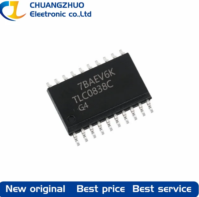1Pcs New original TLC0838CDWR TLC0838C SOP-20-300mil Analog To Digital Converters
1Pcs New original TLC0838CDWR TLC0838C SOP-20-300mil Analog To Digital Converters