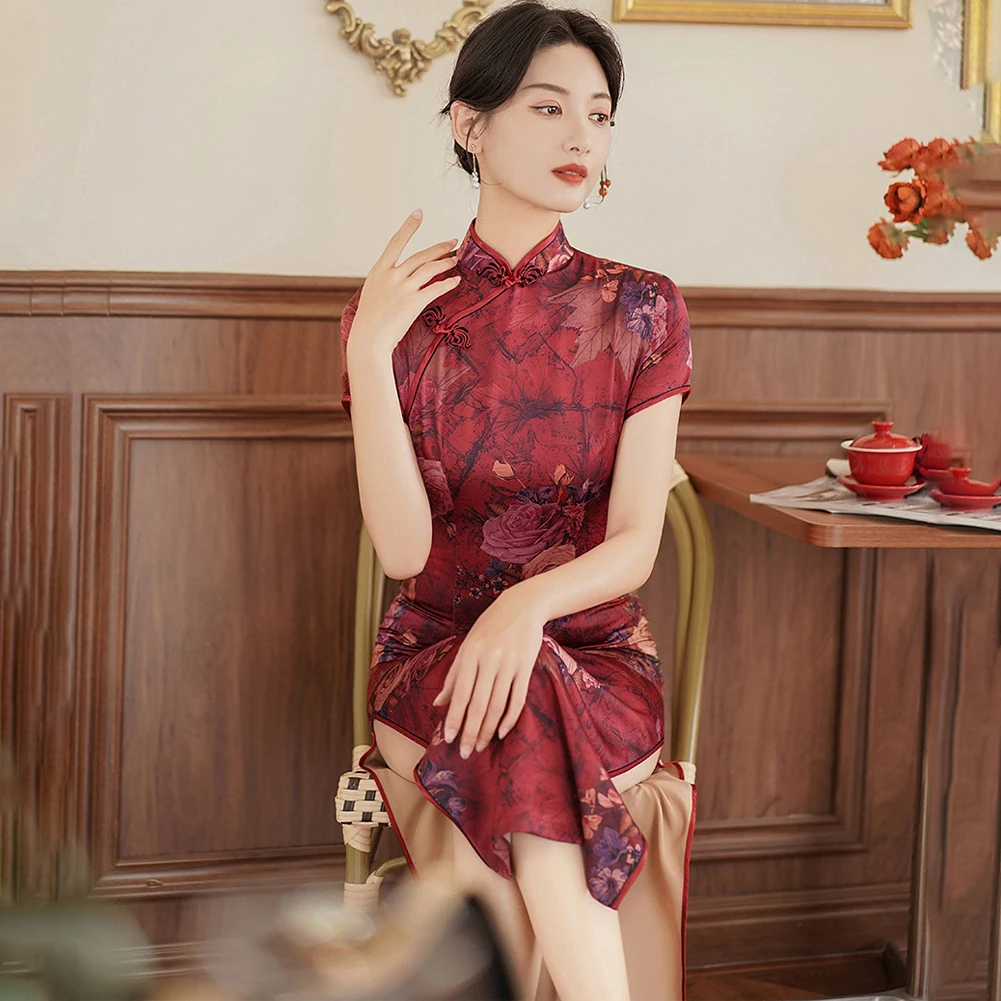 Fahion Hot Perform Wedding Women Dress Qipao Long Qipao Women Chinese Cheongsam Long Qipao Wedding Perform Wedding Perform Print
Fahion Hot Perform Wedding Women Dress Qipao Long Qipao Women Chinese Cheongsam Long Qipao Wedding Perform Wedding Perform Print