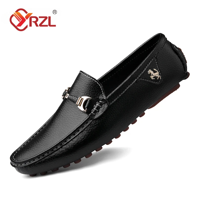 

Мужские мокасины YRZL, коллекция весна-осень 2024, модная обувь, мужские классические брендовые высококачественные кожаные удобные туфли для вождения, повседневная обувь для лодок