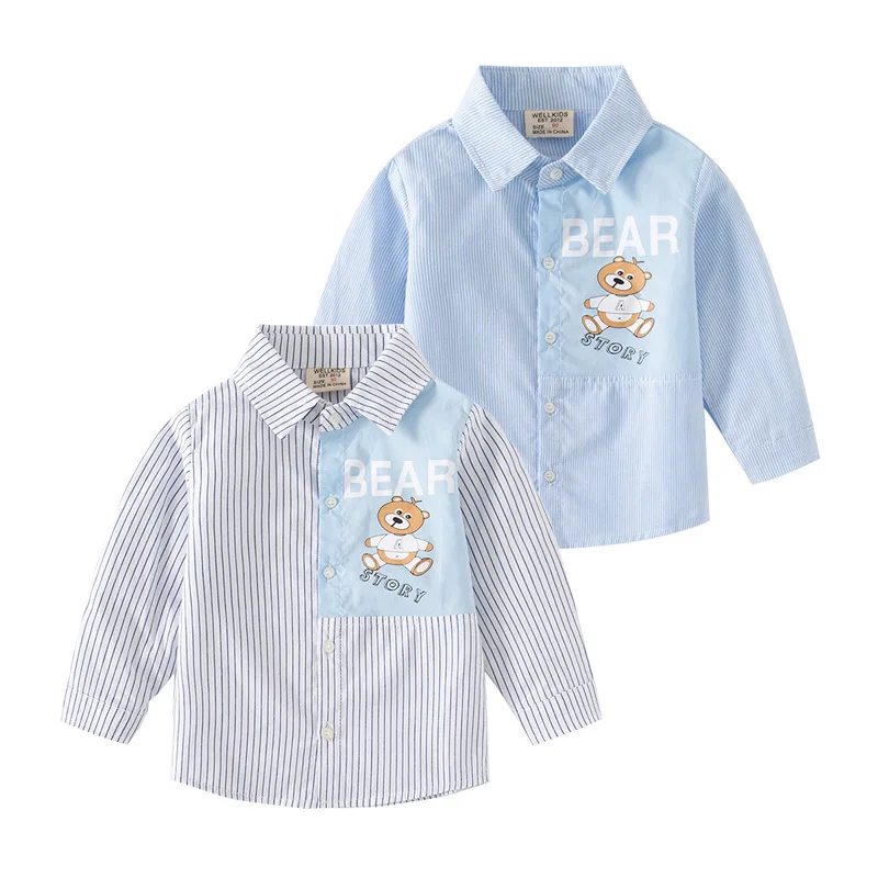 Cute Bear Boys Shirts Cotton Toddler Baby Girls Blouse Long Sleeve Children Clothing
Cute Bear Boys Shirts Cotton Toddler Baby Girls Blouse Long Sleeve Children Clothing
