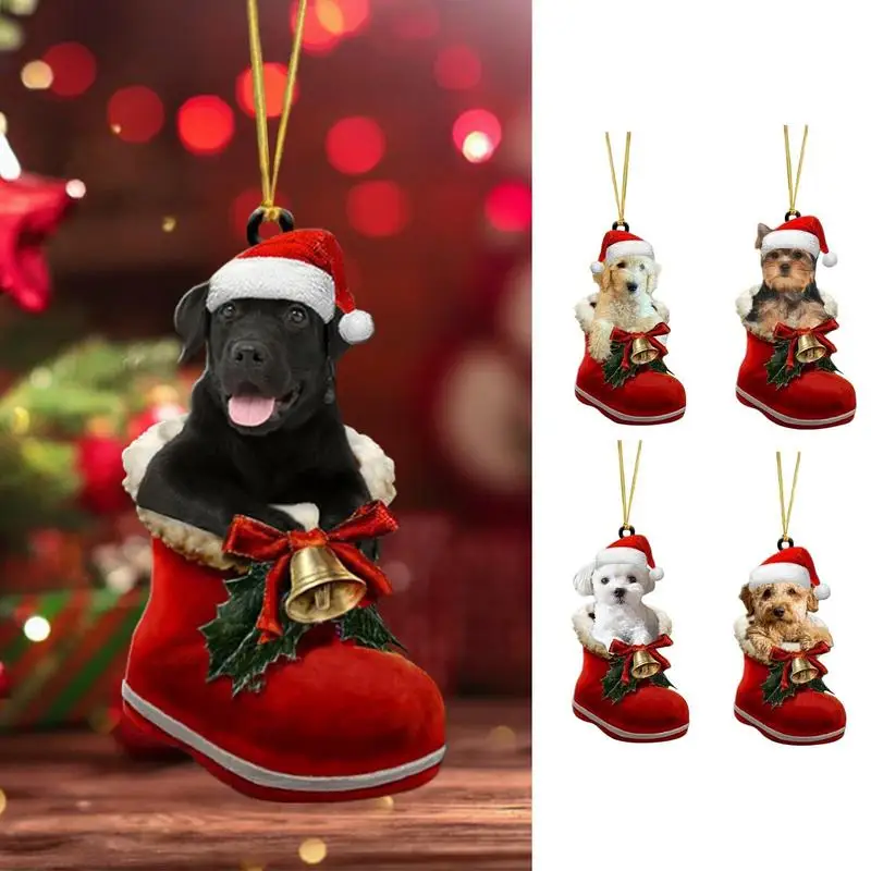 Dog Christmas Ornaments Cartoon Acrylic Dog Ornament Cute Styling Christmas Tree Decoration Supplies for Car Door Ceiling Mantel
Dog Christmas Ornaments Cartoon Acrylic Dog Ornament Cute Styling Christmas Tree Decoration Supplies for Car Door Ceiling Mantel