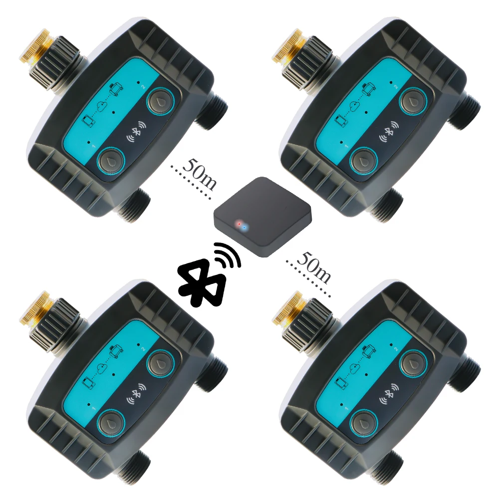 

WiFi/Bluetooth-compatible 2-Way Water Timer for Wireless Phone Remote Watering Controller Garden Irrigation Smart Solenoid Valve