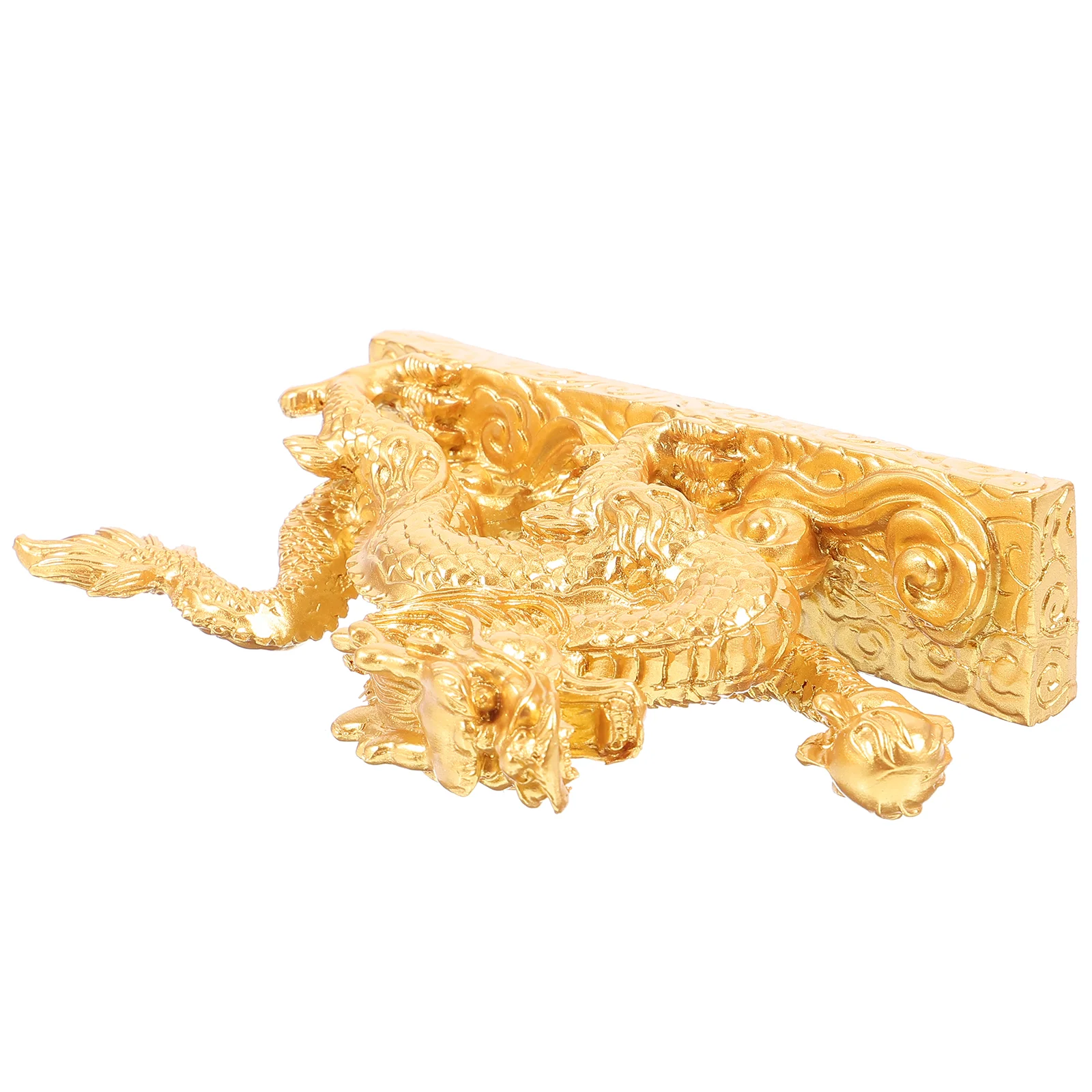 

Desk Dragon Statue Wealth Prosperity Ornament Chinese Auspicious Dragon Figurine Office Home Attract Wealth Good Luck Gifts