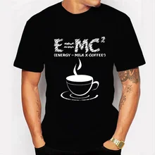 Summer Men's T-shirt Trendy Shirt Personality Coffee Physic Energy Milk Coffee Equation Prints Unisex Tshirts Short Sleeve Shirt
Summer Men's T-shirt Trendy Shirt Personality Coffee Physic Energy Milk Coffee Equation Prints Unisex Tshirts Short Sleeve Shirt