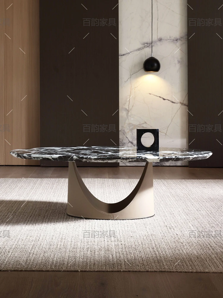Creative Oval Marble Coffee Table Villa High-End Coffee Table Home Living Room Minimalist
Creative Oval Marble Coffee Table Villa High-End Coffee Table Home Living Room Minimalist