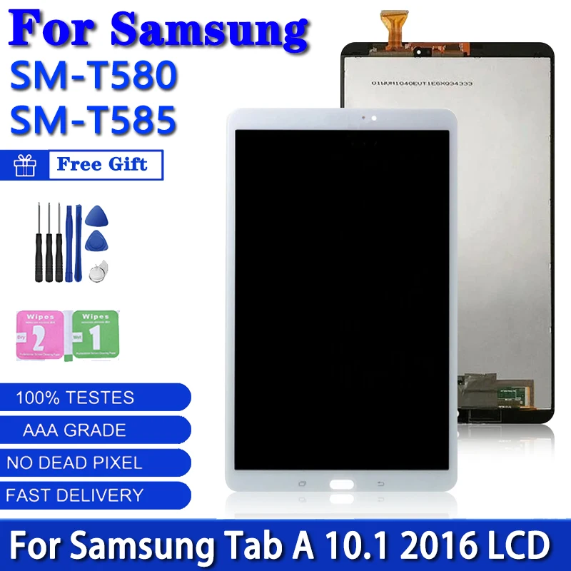 10,1 дюймов для Samsung Tab A 10,1, 2016 дюймов, Женский ЖК-дисплей + цифровой преобразователь сенсорного экрана для дисплея Samsung T580 T585
10,1 дюймов для Samsung Tab A 10,1, 2016 дюймов, Женский ЖК-дисплей + цифровой преобразователь сенсорного экрана для дисплея Samsung T580 T585