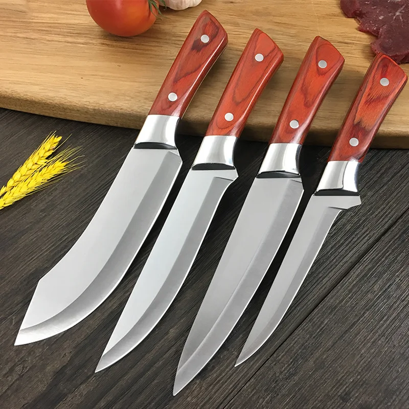 

Liang Da Butcher Kitchen Knives Set Stainless Steel Cleaver Boning Knife for Meat Bone Fish Fruit Vegetables Slicing Chef Knife