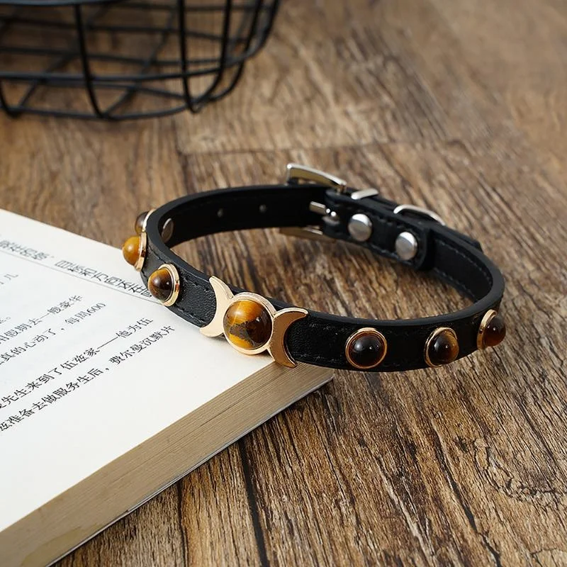 Ошейник из мягкой кожи с кошачьими ушками, модное украшение в виде глаз тигра для щенка, аксессуары для ожерелья с котенком, товары для кошек XS/S/M чихуахуа 
Ошейник из мягкой кожи с кошачьими ушками, модное украшение в виде глаз тигра для щенка, аксессуары для ожерелья с котенком, товары для кошек XS/S/M чихуахуа