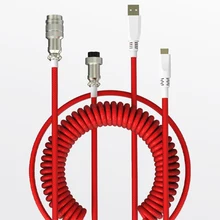 Coiling Mechanical Keyboard Aviation Connector Type-C USB Keyboard Type C USB Cable Mechanical Keyboard
Coiling Mechanical Keyboard Aviation Connector Type-C USB Keyboard Type C USB Cable Mechanical Keyboard