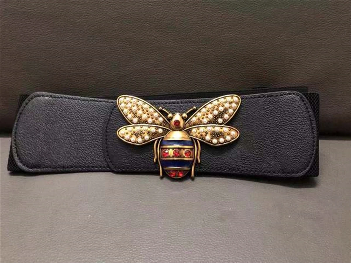 Fashion Dress 7cm Belts for Women Simple Waist Elastic Ladies Band Bee Buckle Decoration Coat Sweater Party Belt Girdle Belt
Fashion Dress 7cm Belts for Women Simple Waist Elastic Ladies Band Bee Buckle Decoration Coat Sweater Party Belt Girdle Belt
