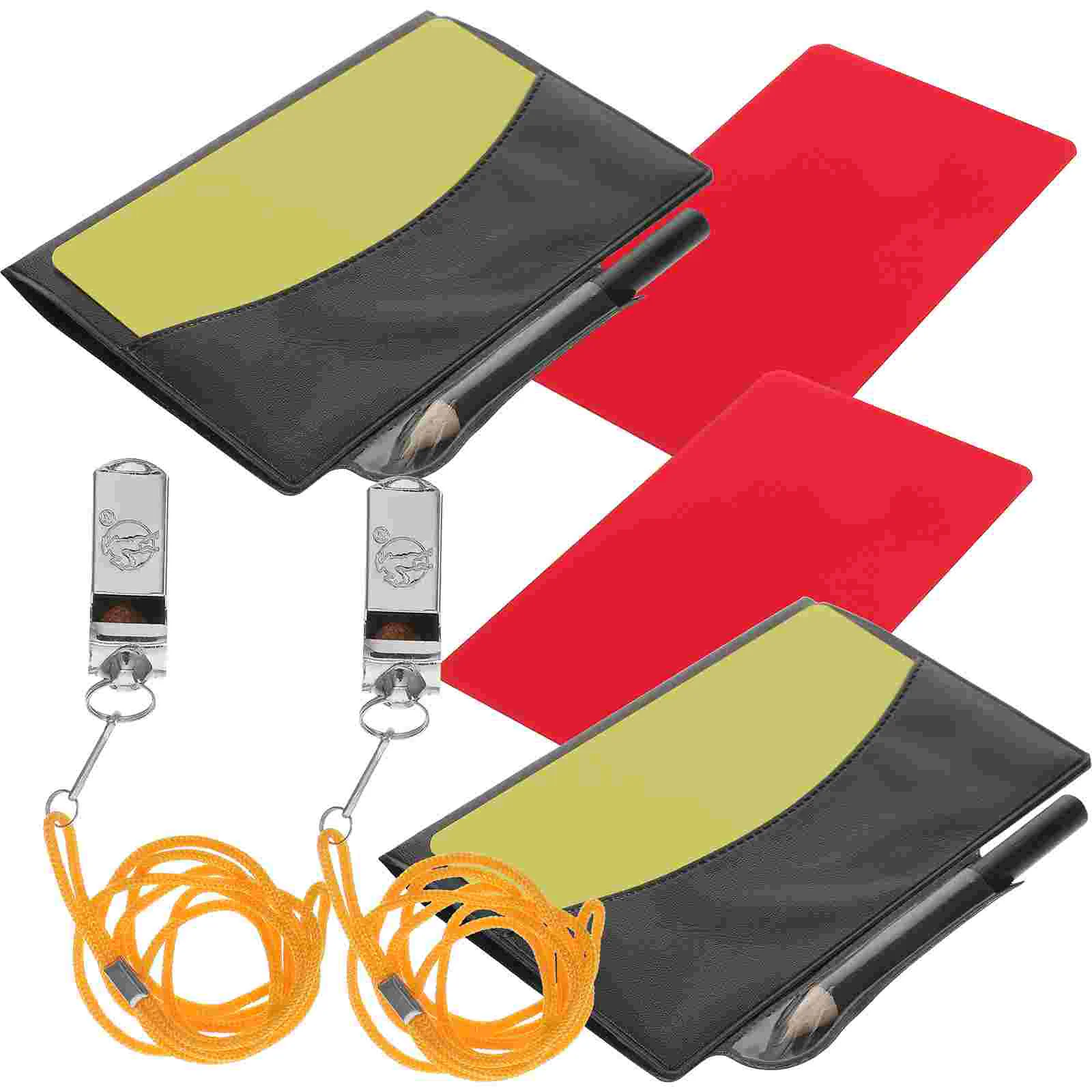 Inoomp Metal Wallet Cards Referee Kit Red Yellow Whistle Score Pads Pencils Football Soccer Sweat Suit
Inoomp Metal Wallet Cards Referee Kit Red Yellow Whistle Score Pads Pencils Football Soccer Sweat Suit