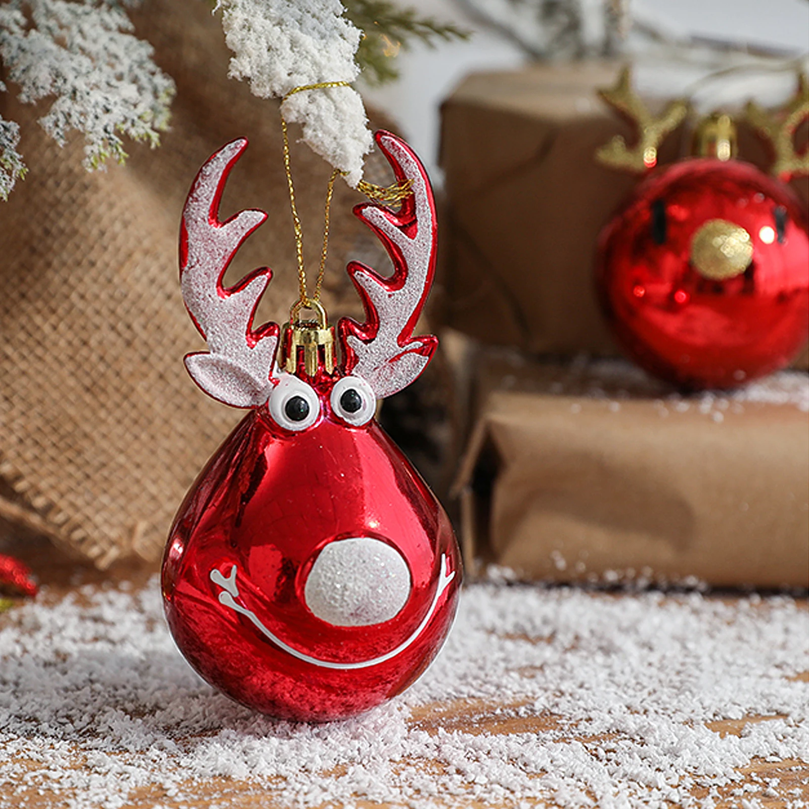 2Pcs Elk Decoration Balls Christmas Tree Hanging Pendants Ornaments Navidad New Year Xmas Party Home Decorations Supplies
2Pcs Elk Decoration Balls Christmas Tree Hanging Pendants Ornaments Navidad New Year Xmas Party Home Decorations Supplies
