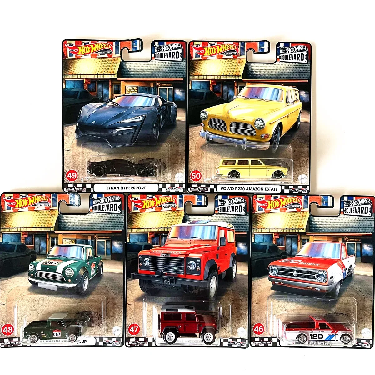 

Free Shipping 5pack Hot Wheels Premium Boulevard Real Riders Diecasts & Toy Vehicles 1/64 Hotwheels Lamborghini Toy Car Gifts