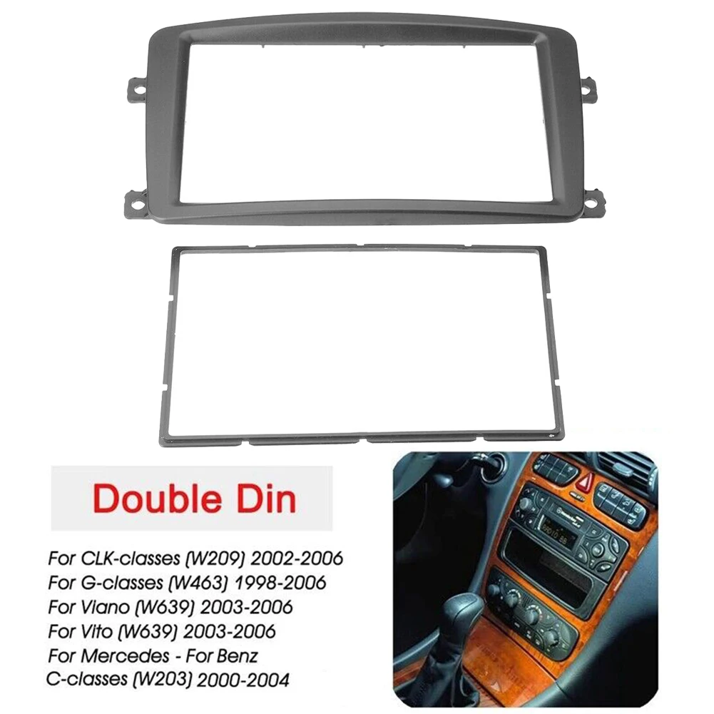 2 Din Car Radio Fascia DVD Player Panel Stereo Dash Frame For Mercedes For Benz C-classes (W203) 2000-2004 For CLK-classes (W209
2 Din Car Radio Fascia DVD Player Panel Stereo Dash Frame For Mercedes For Benz C-classes (W203) 2000-2004 For CLK-classes (W209