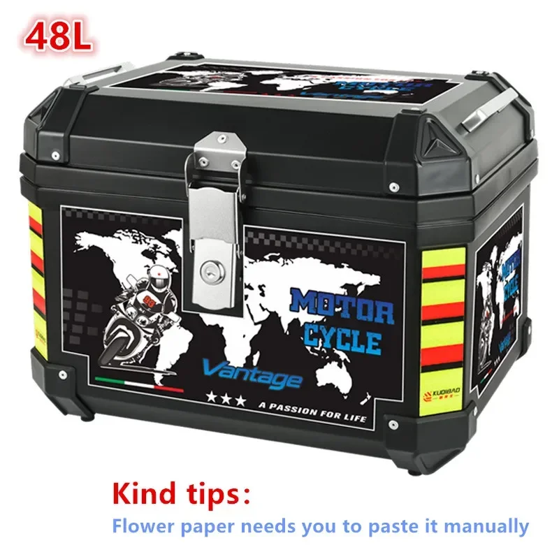 48L Universal Motorcycle Helmet Box Top Tail Rear Luggage Storage Tool Cases Lock Quick Release Tail Box Storage Box Toolbox
48L Universal Motorcycle Helmet Box Top Tail Rear Luggage Storage Tool Cases Lock Quick Release Tail Box Storage Box Toolbox