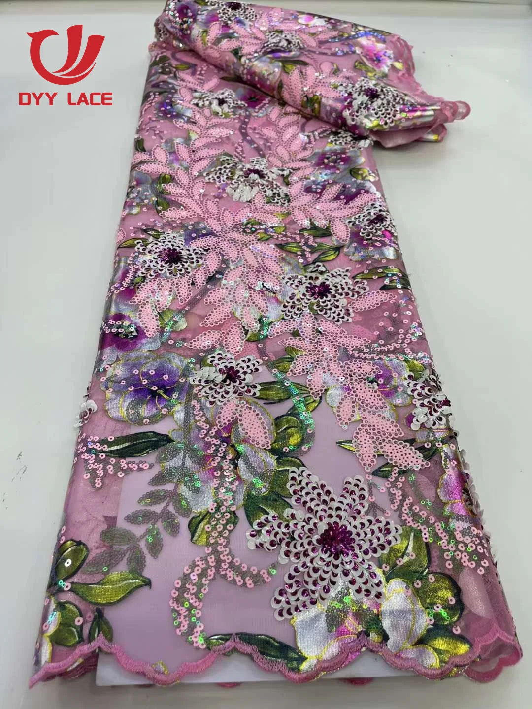 Latest High Quality African Lace Fabric French Net Sequins Fabric for Sewing Embroidered Lace Tulle Nigerian Lace Fabric 5 Yards
Latest High Quality African Lace Fabric French Net Sequins Fabric for Sewing Embroidered Lace Tulle Nigerian Lace Fabric 5 Yards