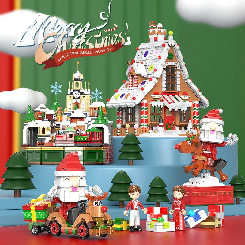 XB Santa Claus DOLL Bricks Toy Snowman Building Blocks Christmas Castle Ginger Bread Children Xmas Gifts Kids New Year Present
XB Santa Claus DOLL Bricks Toy Snowman Building Blocks Christmas Castle Ginger Bread Children Xmas Gifts Kids New Year Present